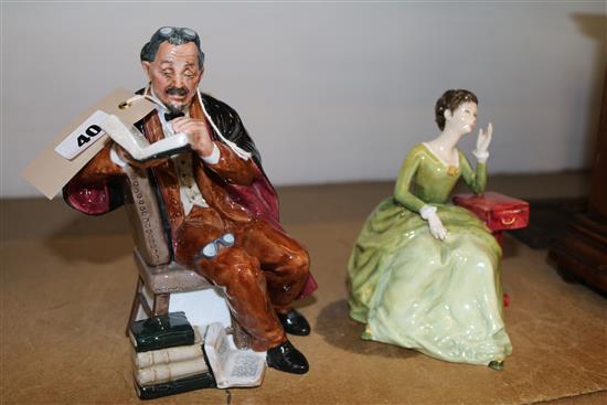 2 Doulton figures